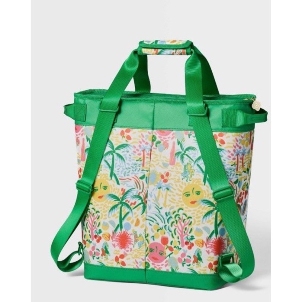 Vacation Backpack Tote Cooler Yellow/Green - Roller Rabbit - Picture 2 of 5